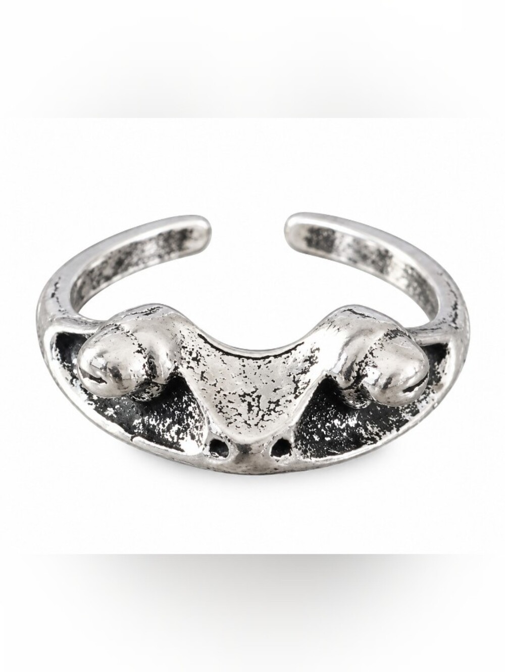 Silver Frog Ring Size 7 Fashion Jewelry